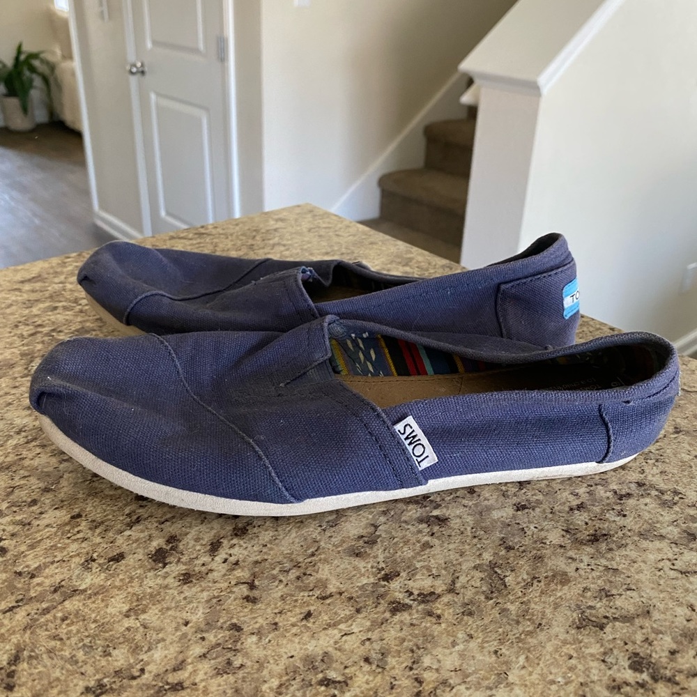 Blue Toms Loafer slip on shoes size 9 - Picture 3 of 8